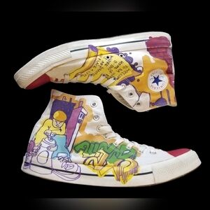 Rare Converse Chuck Taylor Old School B-Boy Graffiti High Top Mens Size 11